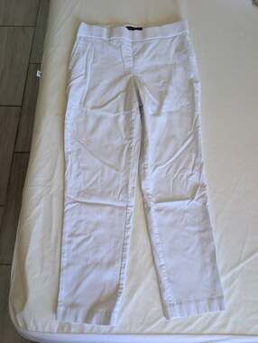 Counterparts Womens Super Stretch Career Pants White 10P with pockets ,Workwear
